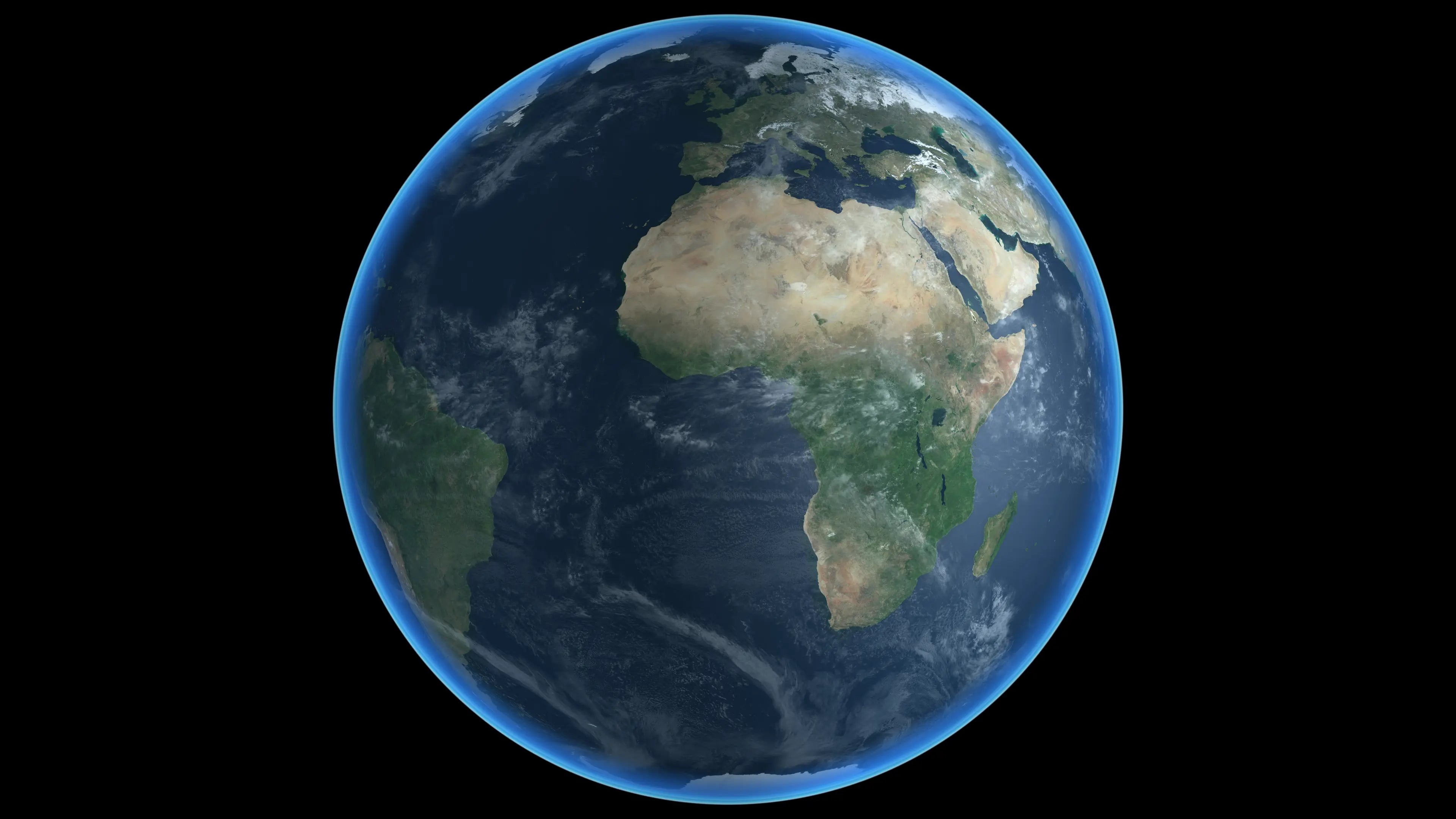 Earth Full Daytime, 360
